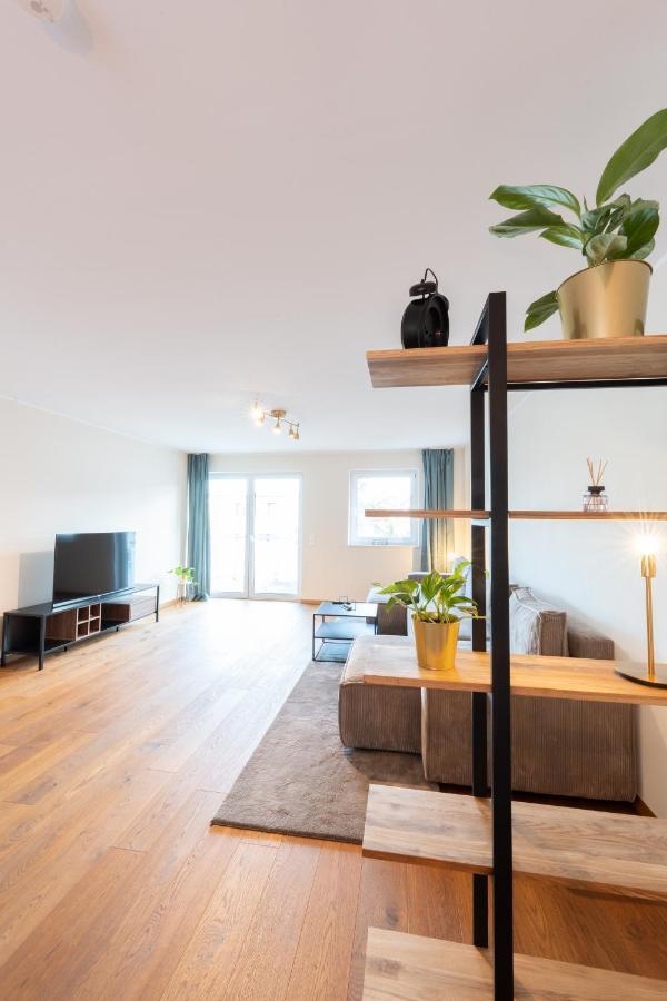 -Zentrale Wohnung-Balkon-Desingerkueche- Bielefeld Exteriér fotografie